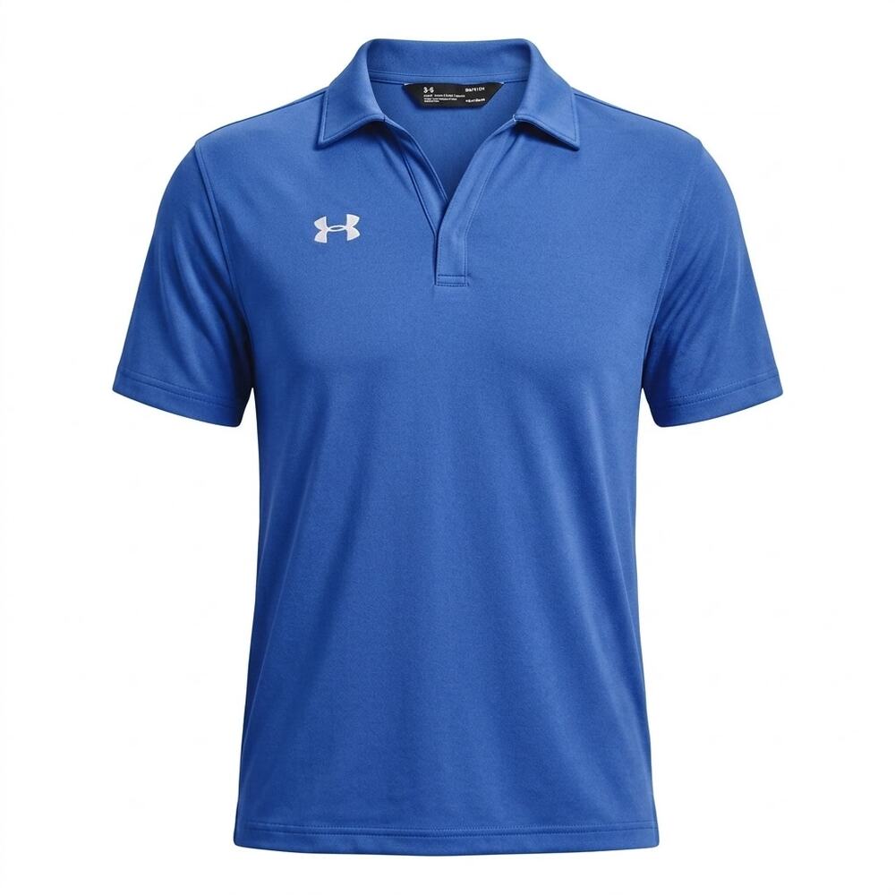 Under Armour Blue Knit Collared Lightweight Golf Polo Men Size S